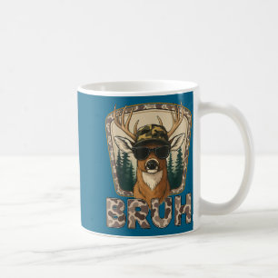 Taza De Café Cazador de Ciervos Bruh Divertido Camuflaje Caza d
