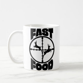 Taza De Café Cazador de ciervos de comida rápida divertida para