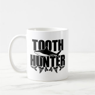 Taza De Café Cazador de Dientes Paleontología Tiburón Coleccion