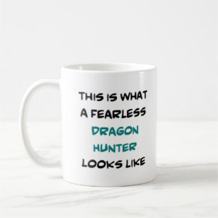 Taza De Café cazador de dragones, intrépido