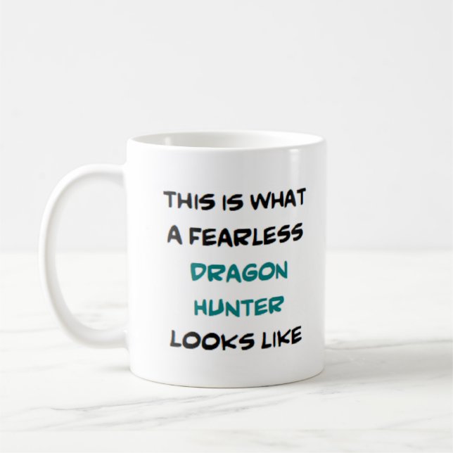 Taza De Café cazador de dragones, intrépido (Izquierda)