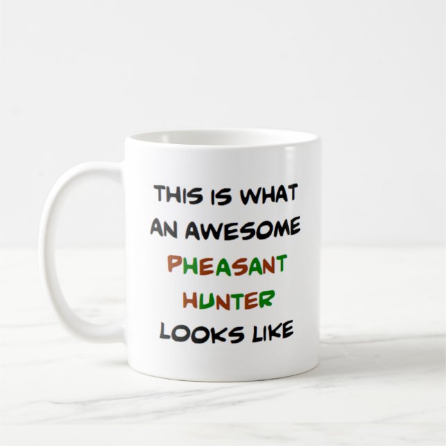 Taza De Café cazador de faisanes, increíble (Izquierda)