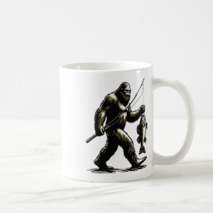 Taza De Café Cazador de Lucioperca Bigfoot Pescador Sasquatch L
