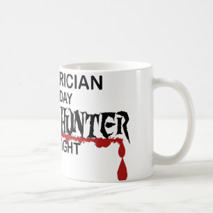 Taza De Café Cazador del zombi del electricista