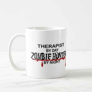 Taza De Café Cazador del zombi del terapeuta