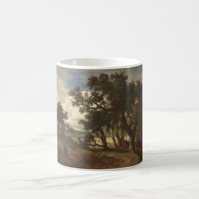 Taza De Café Cazador en un paisaje rural (Andreas Achenbach) (Centro)