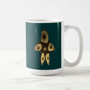 Taza De Café Cazador Inuit Fractal
