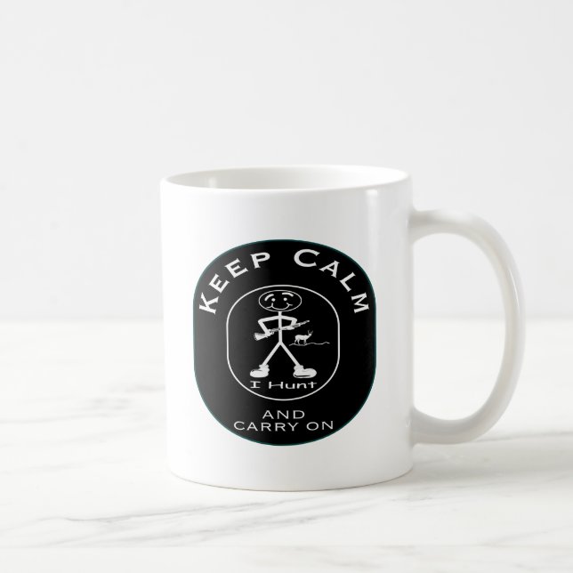 Taza De Café Cazador tranquilo de los ciervos (Derecha)
