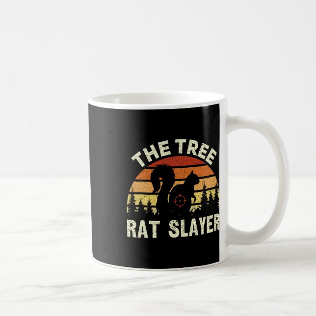 Taza De Café Cazadora De ardillas El Árbol Rat Slayer ardilla R (Derecha)