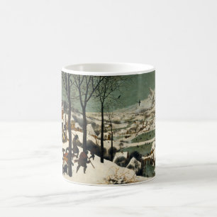 Taza De Café Cazadores en la nieve (por Pieter Bruegel, el anci