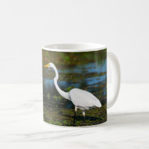 Taza De Café Cazando café Egret Mug
