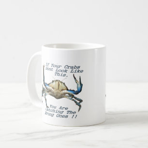 Taza De Café Cazando cangrejos, un café divertido