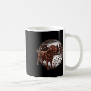 Taza De Café Cazando chocolate labrador