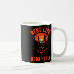 Taza De Café Cazando estoy en la nostalgia del rock y el rock v