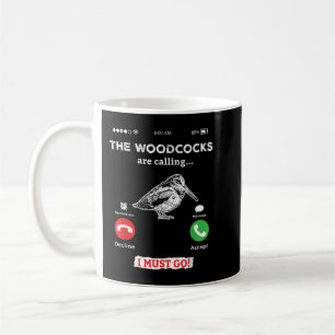 Taza De Café Cazando pájaro Woodcock - llamadas telefónicas div