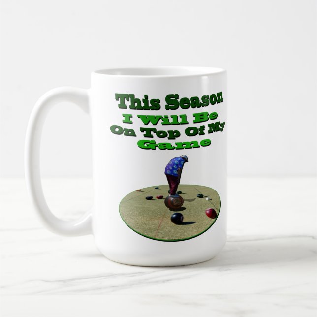 Taza De Café Cazas De Césped Divertidas Estén En Tu Juego, (Izquierda)