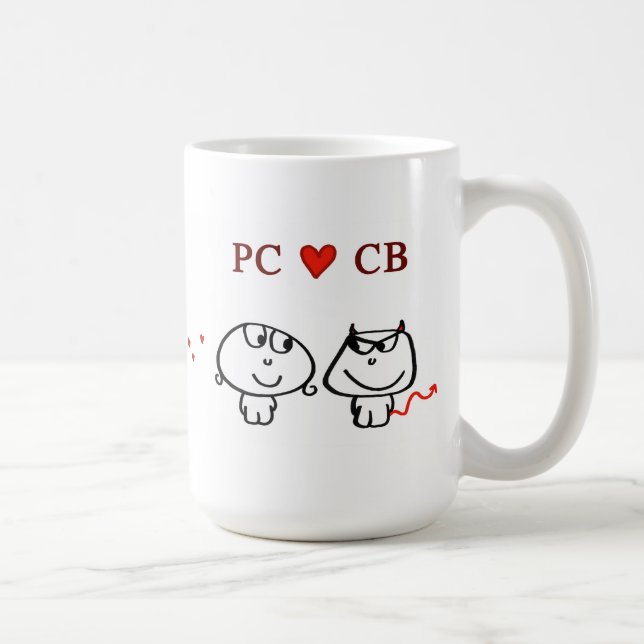 TAZA DE CAFÉ "CB DE LA PC " (Derecha)