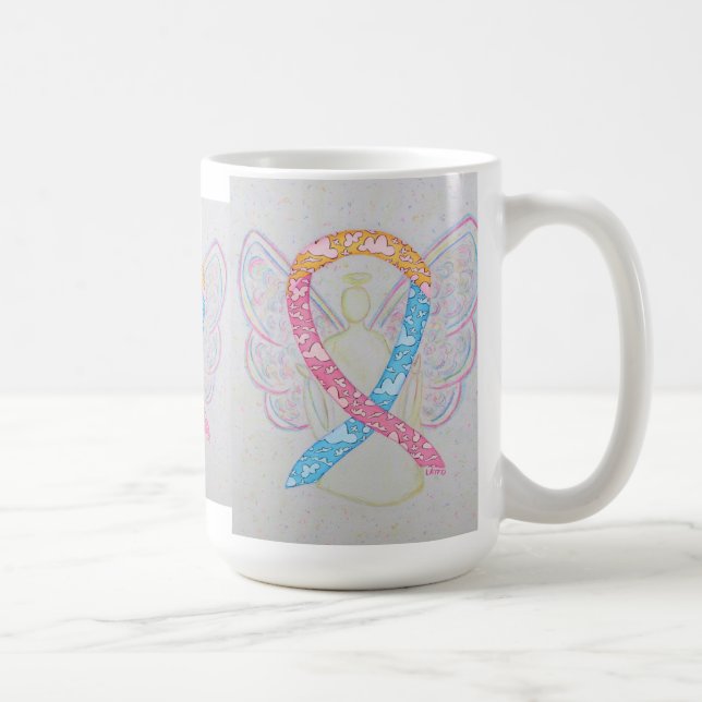 Taza De Café CDH Awareness Ribbon Angel Art Mug (Derecha)
