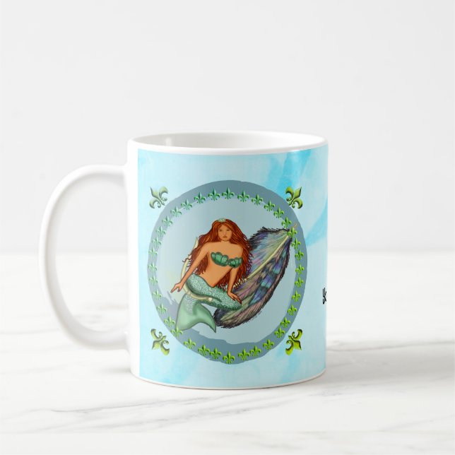 Taza De Café Cebos de Pescado Sirena (Izquierda)