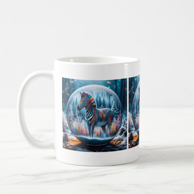 Taza De Café Cebra de arco iris (Izquierda)