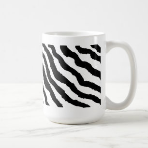 Taza De Café Cebra de rayas en blanco y negro