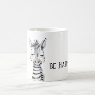 Taza De Café Cebra Feliz