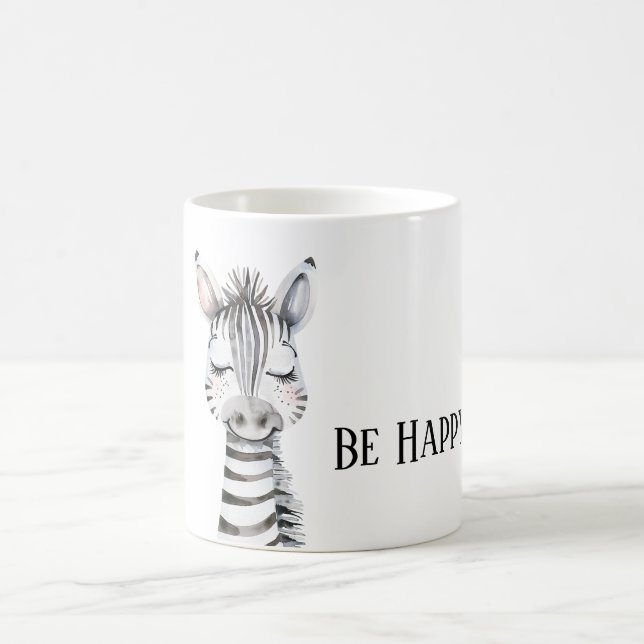 Taza De Café Cebra Feliz (Centro)