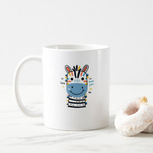 Taza De Café Cebra Feliz