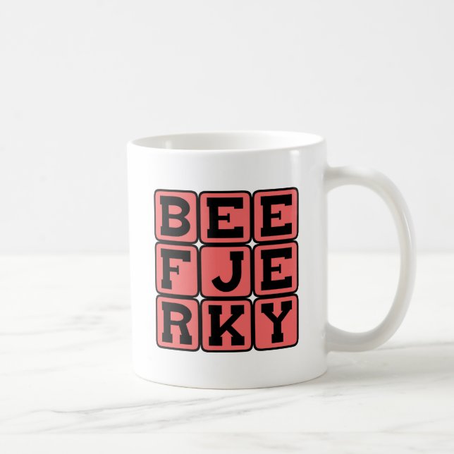 Taza De Café Cecina de Ternera, Golosina Deshidratada (Derecha)