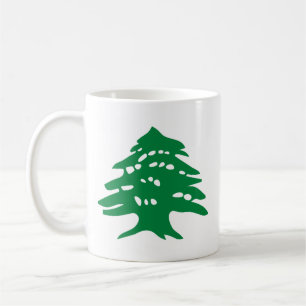 Taza De Café Cedro verde "de izquierda" del Líbano