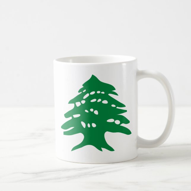 Taza De Café Cedro verde de Líbano (Derecha)