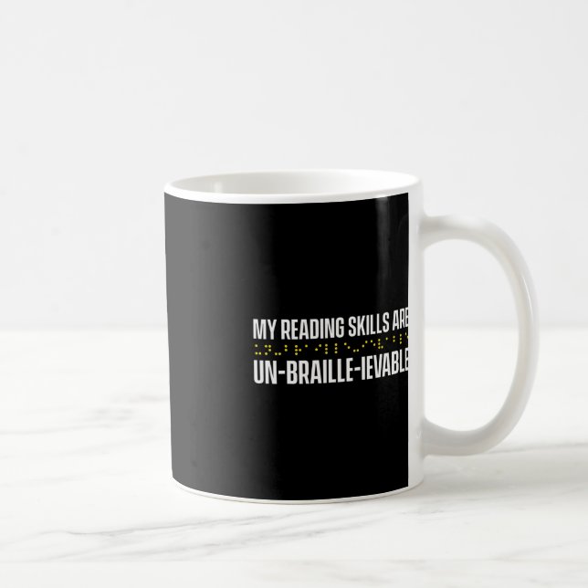 Taza De Café Ceguera Para Ciegos Ciegos Braille Re (Derecha)