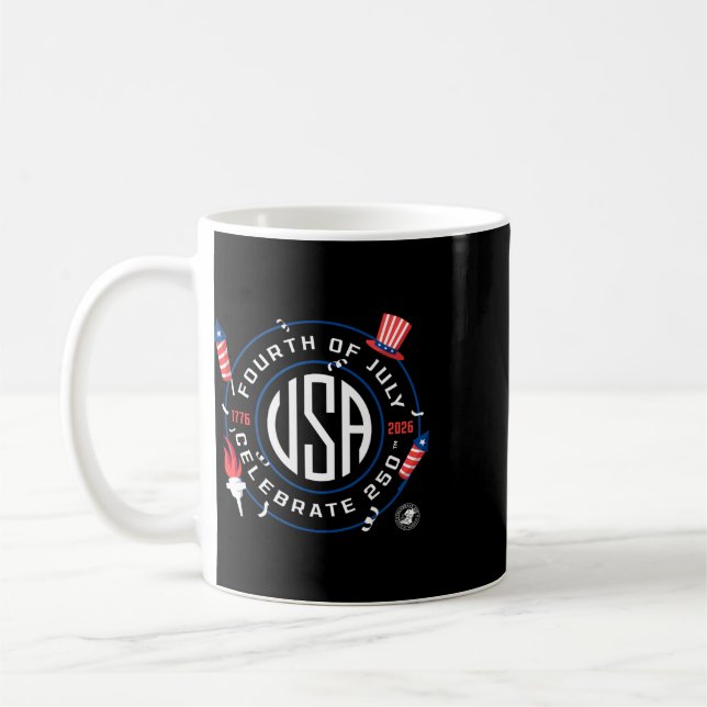 Taza De Café Celebra 250-4 de Julio  (Izquierda)