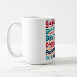 Taza De Café Celebra el multilingüismo; ¿Cuál es tu mezcla?