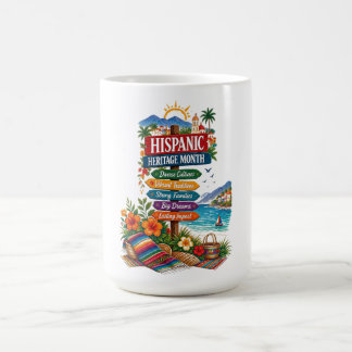 Taza De Café Celebración Costera del Mes de la Herencia Hispana
