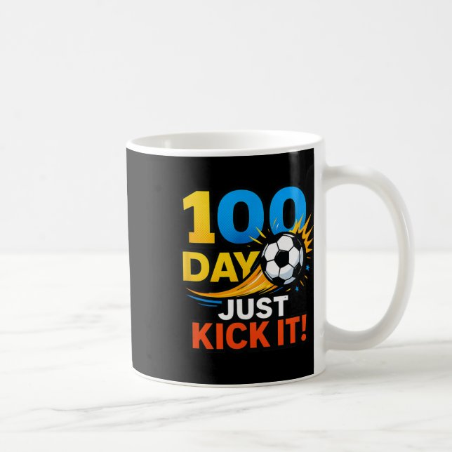 Taza De Café Celebración de 100 días ¡Simplemente patealo! Expl (Derecha)
