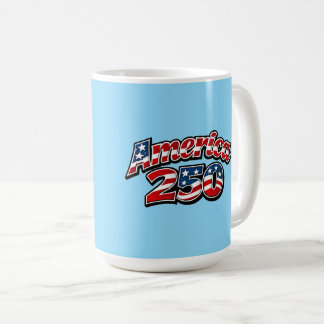 Taza De Café Celebración de 250 años de América con estrellas y