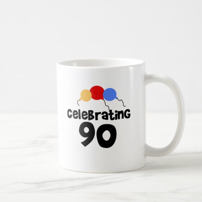 Taza De Café Celebración de 90 (Derecha)