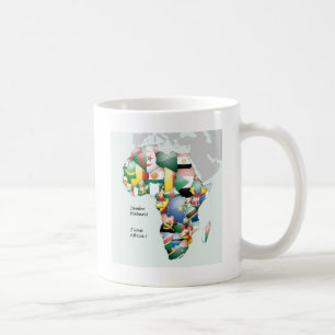 Taza De Café Celebración de África en el diseño de banderas
