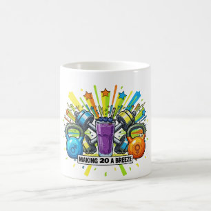 Taza De Café Celebración de Batido de Fitness Personalizable