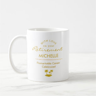 Taza De Café Celebración de Carrera Notable Jubilación Personal
