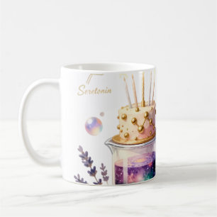 Taza De Café Celebración de Cumpleaños de Química Frasco y arre