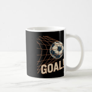 Taza De Café Celebración de gol de fútbol vintage de fútbol Byl