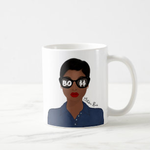 Taza De Café Celebración de JEFE Nombre Afroamericano