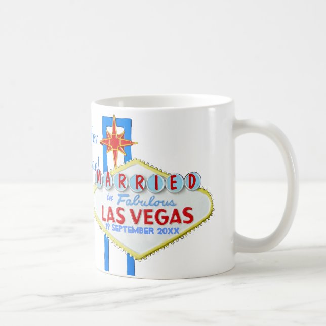 Taza De Café Celebración de la boda de Las Vegas (Derecha)