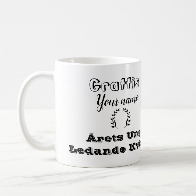 Taza De Café Celebración de logro Reconocimiento exitoso (Izquierda)