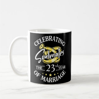 Taza De Café Celebración de los 23 años del Boda matrimonial Hu