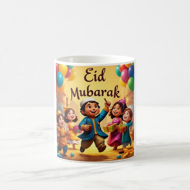 Taza De Café Celebración de los niños de Eid Mubarak (Centro)