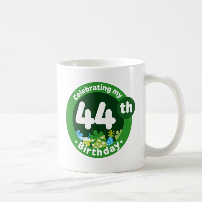 Taza De Café Celebración de mi 44.o cumpleaños (Derecha)
