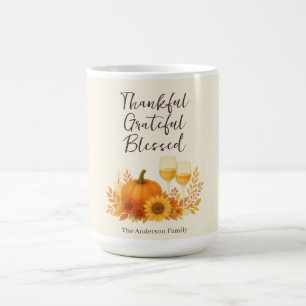 Taza De Café Celebración de otoño - Elegante Día de Acción de G